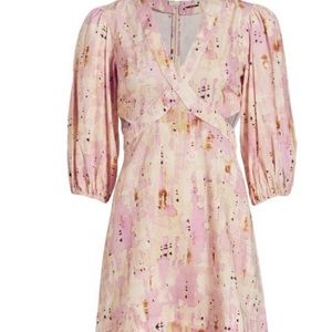 NWT Alexis línea cutout pink dress size large